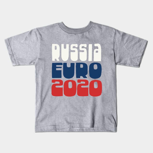 Russia  / Euro 2020 Football Fan Design Kids T-Shirt by DankFutura